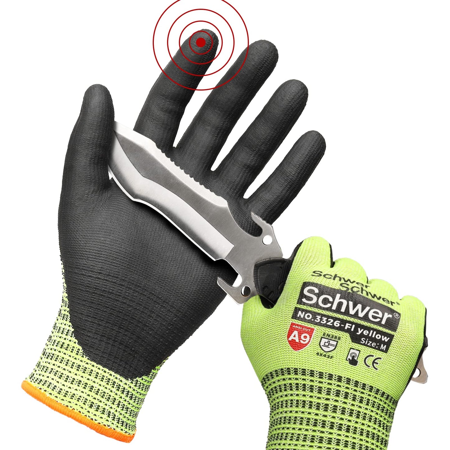 ProGuard ANSI A9 Cut Resistant Work Gloves PR3326