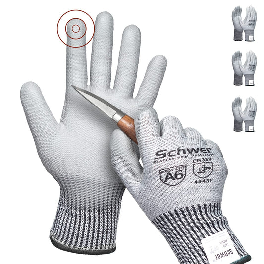 3 Pairs AIR-SOFT  ANSI A6 Cut Resistant Gloves AR7120