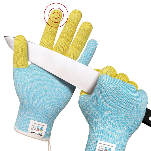 SlicePro Patented Cut Resistant Gloves AR1345 with ANSI A9 Reinforced 4 Fingers