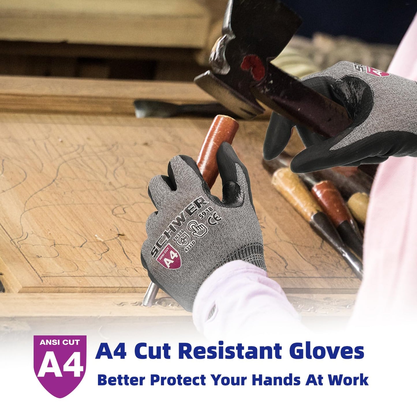 AIR-SKIN Cut Resistant Gloves AR5918 with Extreme Lightweight&Thin